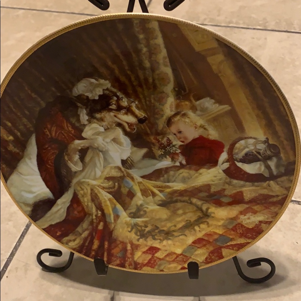 Knowles collection Little Red Riding Hood Plate